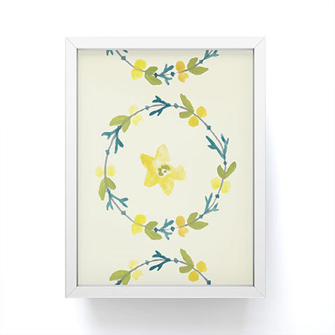 Morgan Kendall lemon lime Framed Mini Art Print