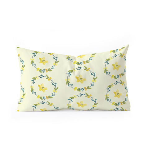 Morgan Kendall lemon lime Oblong Throw Pillow
