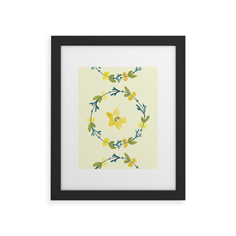 Morgan Kendall lemon lime Framed Art Print