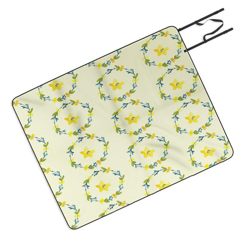 Morgan Kendall lemon lime Picnic Blanket