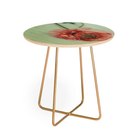 Morgan Kendall melon Round Side Table