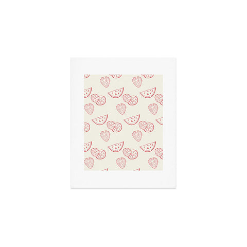 Morgan Kendall melon summer fruit Art Print