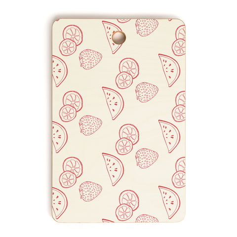 Morgan Kendall melon summer fruit Cutting Board Rectangle