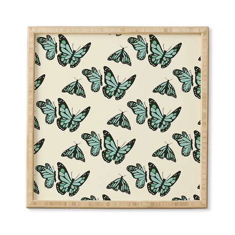Morgan Kendall monarch butterflies Framed Wall Art