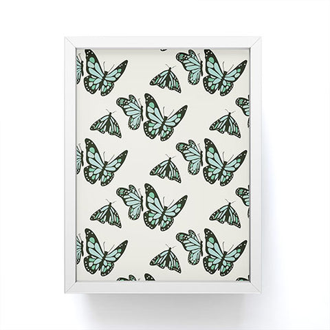 Morgan Kendall monarch butterflies Framed Mini Art Print