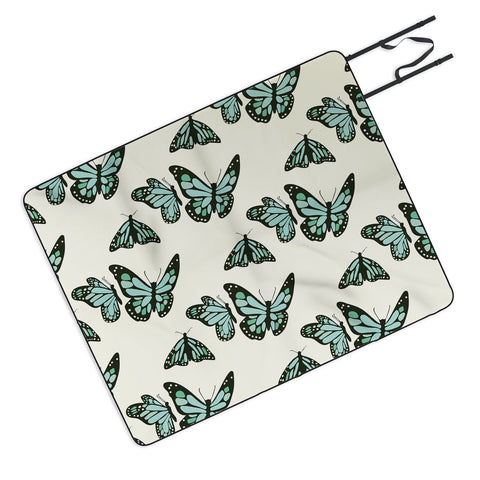 Morgan Kendall monarch butterflies Picnic Blanket