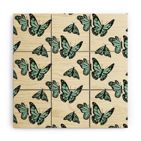 Morgan Kendall monarch butterflies Wood Wall Mural