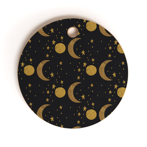 Morgan Kendall my moon and stars Cutting Board Round