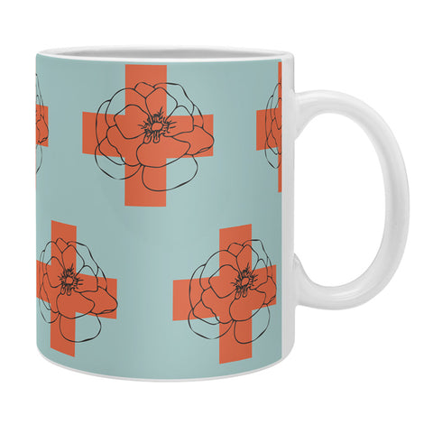 Morgan Kendall orange cross Coffee Mug