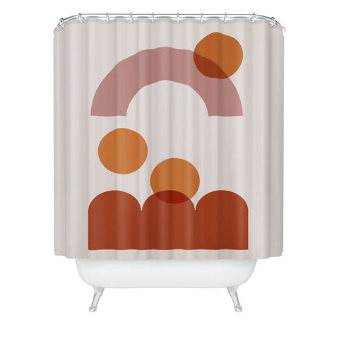 Morgan Kendall Orange Valley Shower Curtain