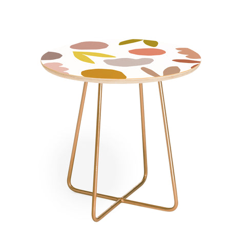 Morgan Kendall Organic Shapes Round Side Table
