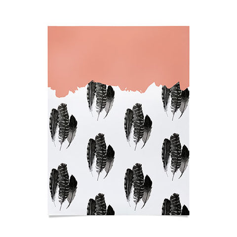 Morgan Kendall painted feathers Poster