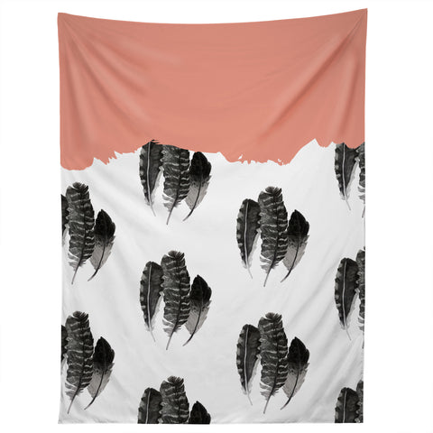 Morgan Kendall painted feathers Tapestry