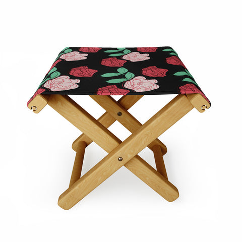 Morgan Kendall painting the roses red Folding Stool