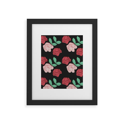 Morgan Kendall painting the roses red Framed Art Print