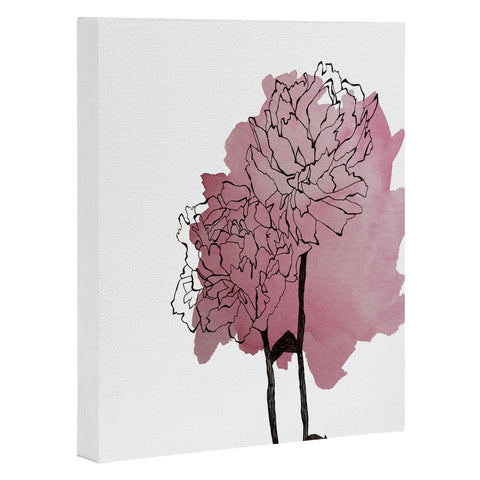 Morgan Kendall peonies Art Canvas