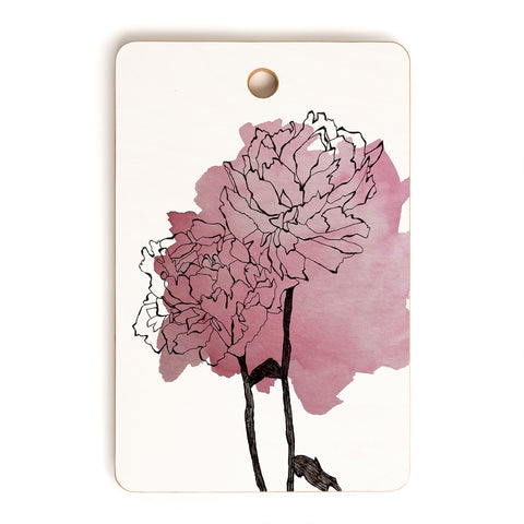 Morgan Kendall peonies Cutting Board Rectangle