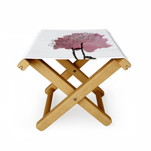 Morgan Kendall peonies Folding Stool