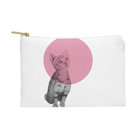 Morgan Kendall pink cat Pouch