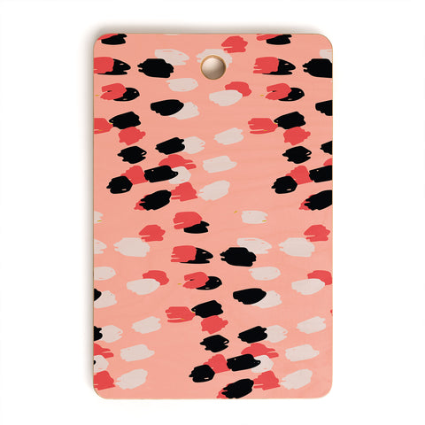 Morgan Kendall pink scribbles Cutting Board Rectangle