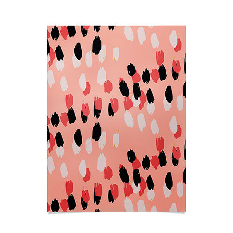 Morgan Kendall pink scribbles Poster