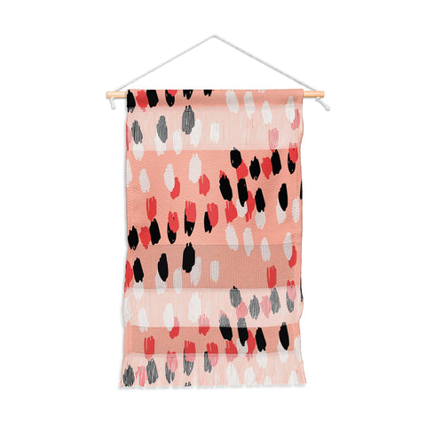 Morgan Kendall pink scribbles Wall Hanging Portrait