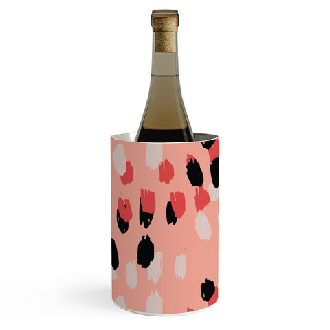 Morgan Kendall pink scribbles Wine Chiller