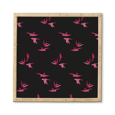 Morgan Kendall pink sparrows Framed Wall Art