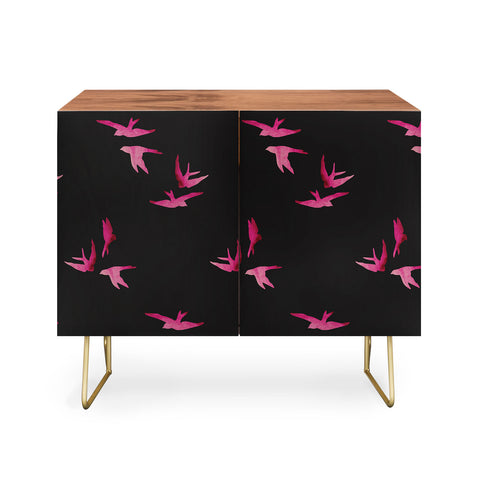 Morgan Kendall pink sparrows Credenza