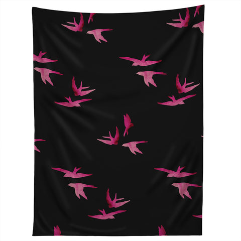 Morgan Kendall pink sparrows Tapestry