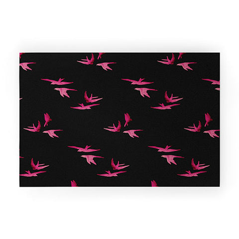 Morgan Kendall pink sparrows Welcome Mat
