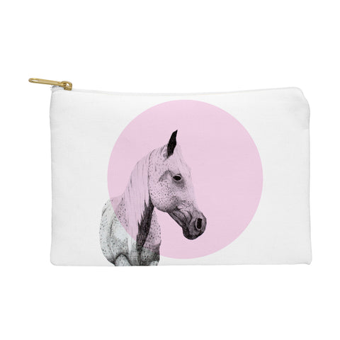 Morgan Kendall pink speckled horse Pouch