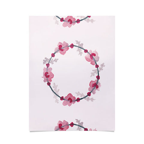 Morgan Kendall pink wreaths Poster
