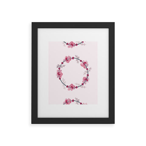 Morgan Kendall pink wreaths Framed Art Print