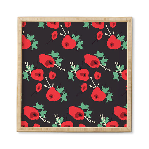 Morgan Kendall poppy field Framed Wall Art