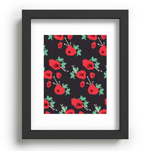 Morgan Kendall poppy field Recessed Framing Rectangle