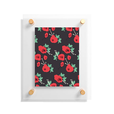Morgan Kendall poppy field Floating Acrylic Print