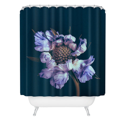 Morgan Kendall purple honeycomb Shower Curtain
