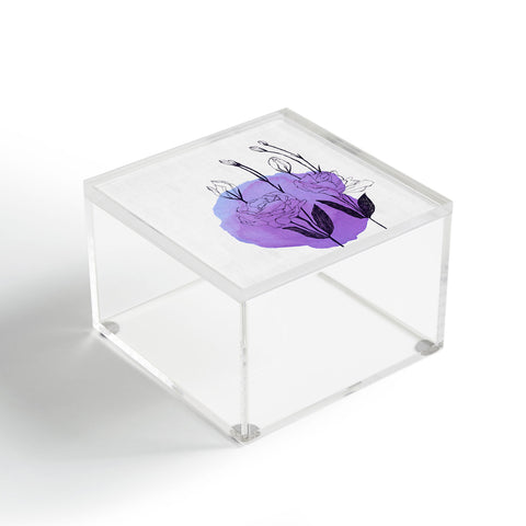 Morgan Kendall purple lisianthus Acrylic Box
