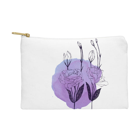 Morgan Kendall purple lisianthus Pouch