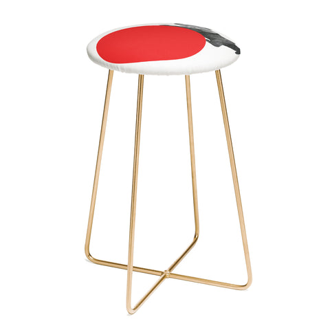 Morgan Kendall red bear Counter Stool