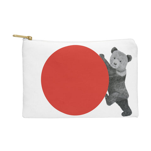 Morgan Kendall red bear Pouch