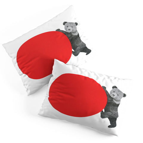 Morgan Kendall red bear Pillow Shams