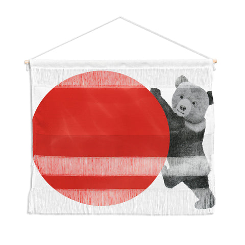 Morgan Kendall red bear Wall Hanging Landscape