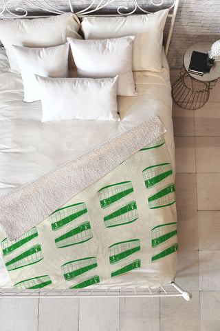 Morgan Kendall San Fran Trolley Fleece Throw Blanket