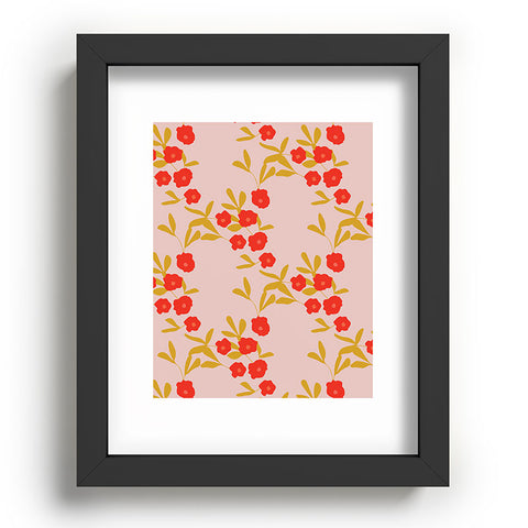 Morgan Kendall strawberry fields Recessed Framing Rectangle