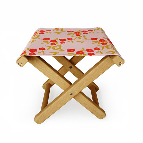 Morgan Kendall strawberry fields Folding Stool