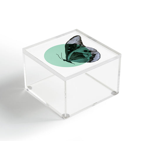 Morgan Kendall turquiose butterfly Acrylic Box