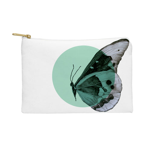 Morgan Kendall turquiose butterfly Pouch