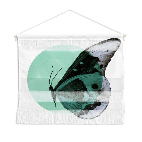 Morgan Kendall turquiose butterfly Wall Hanging Landscape